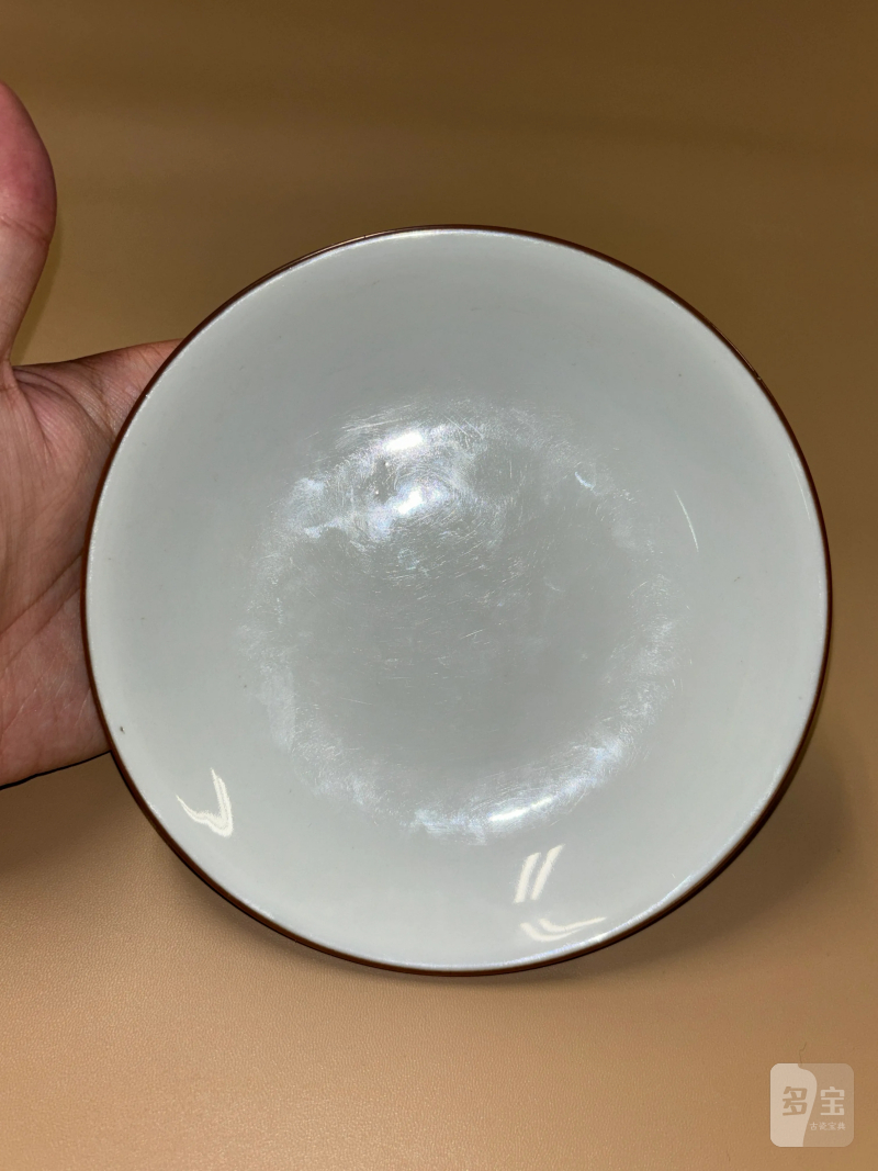 清乾隆 霁蓝釉盘 - 图7